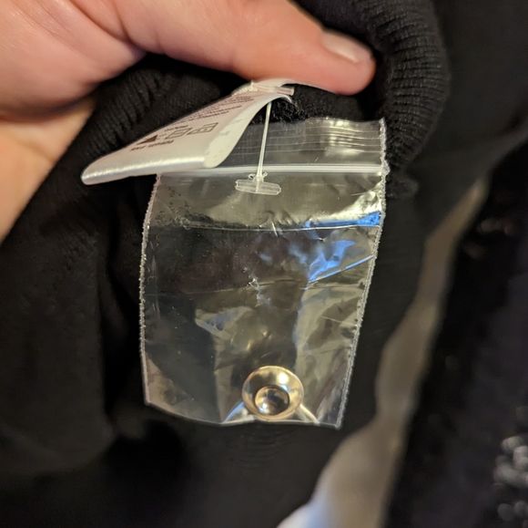 NWOT black cardigan with lace sleeves - Picture 8 of 9